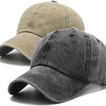 PFFY 2 Packs Vintage Washed Distressed Baseball Cap Golf Dad Hat for Men Women